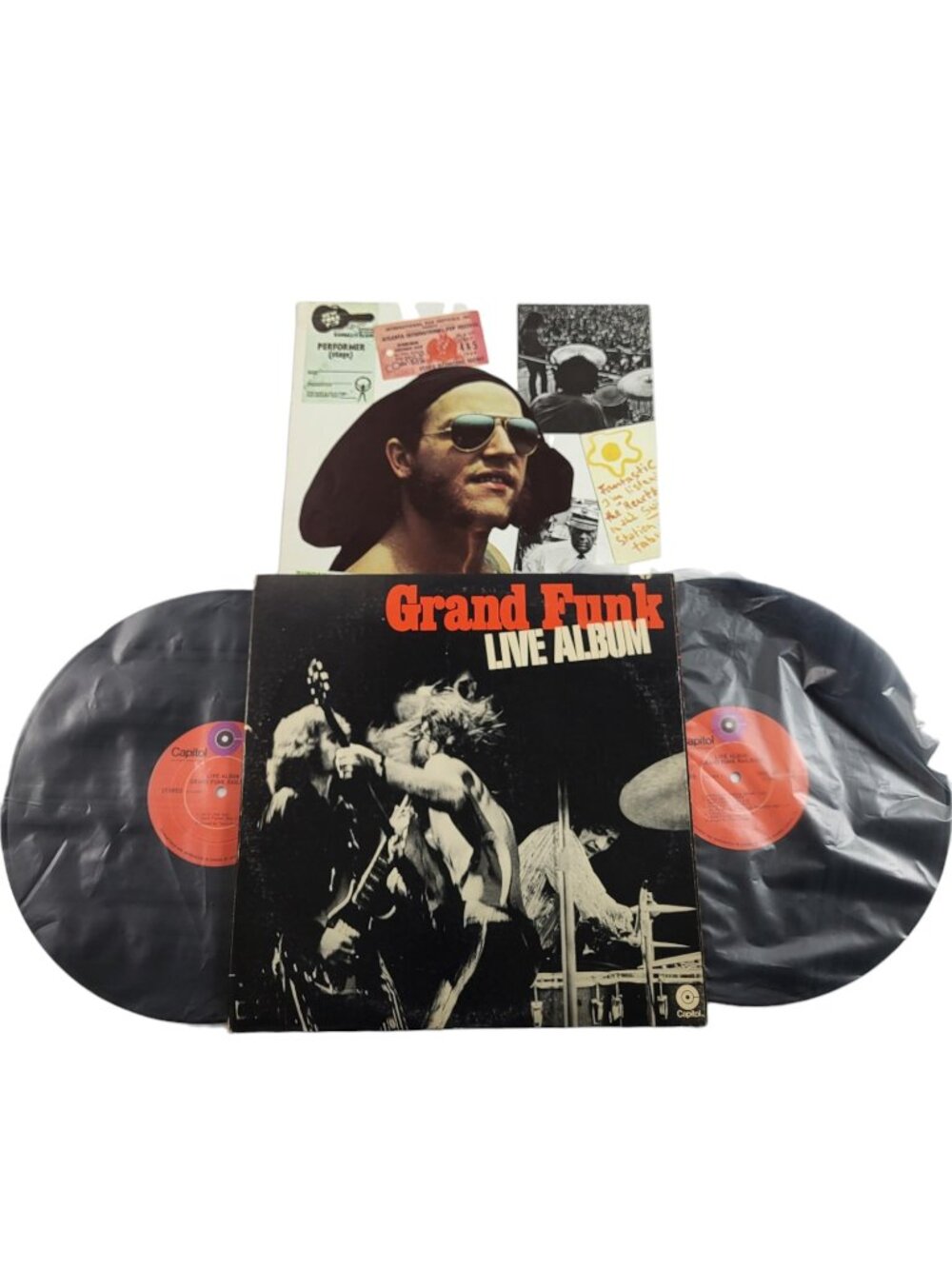 Grand Funk Railroad Live Album 1970 2LP Vinyl w/ Original Poster
